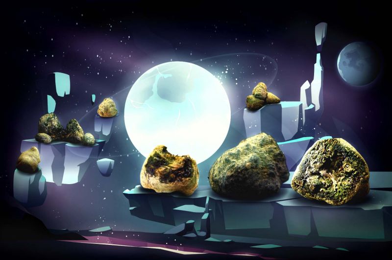 Photo for: Cannabis Moon Rocks: Celestial Journey 